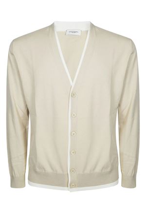 Cardigan in cotone beige PAOLO PECORA | A008F1001420